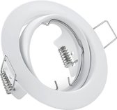 Spot Armatuur GU10 - Trion - Inbouw Rond - Mat Wit Aluminium - Kantelbaar Ø83mm - BSE