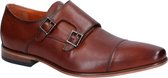 Van Lier Geklede Gespschoenen - Cognac - Maat 44