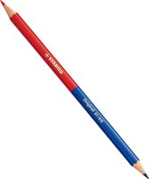 STABILO Original - Kleurpotlood - Voor Haarfijne Lijnen - Met Elastische Kern - rood- blauw - per stuk