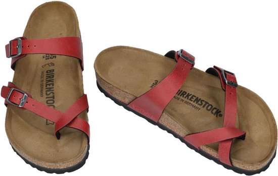 Birkenstock -Dames - bordeaux - slipper - muiltje - maat 37 | bol.com