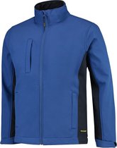 Tricorp Soft Shell Jack Bi-Color - Workwear - 402002 - Royalblauw-Navy - maat 3XL