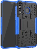 Hoesje geschikt voor Samsung Galaxy M30 hoes - Schokbestendige Back Cover - Blauw