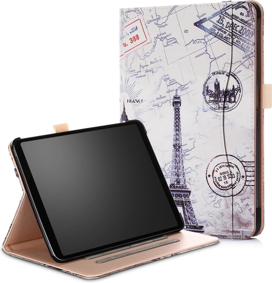 Tablet hoes geschikt voor Apple iPad Pro 11 - Wallet Book Case - Eiffeltoren