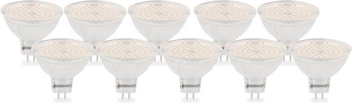 Groenovatie LED Spot - 5W - GU5.3 / MR16 Fitting - Dimbaar - Warm Wit - 10-Pack