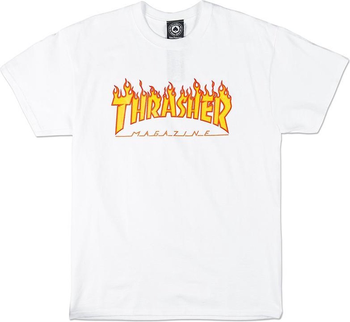 THRASHER – FLAME T-SHIRT – WHITE