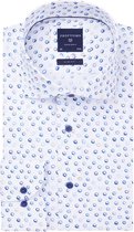 Profuomo - Overhemd SF Cirkel Blauw - 40 - Heren - Slim-fit
