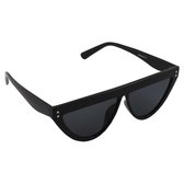 Visionmania Zonnebrillen Dames Flat - UV 400 - Zwarte lenzen - Zwart frame