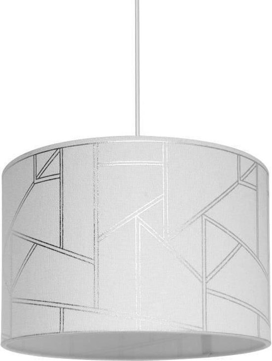 Bol Com Harold Hanger In Polyester En Katoen 30cm X H Cm Wit Iriserend Patroon E27