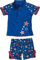 Playshoes UV zwemsetje Kinderen Sterren - Blauw - Maat 74/80
