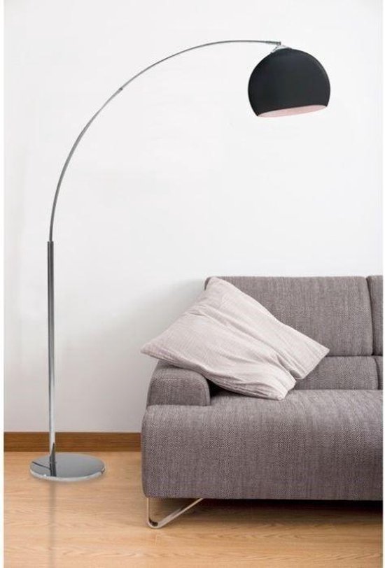 DESI Vloerlamp met zwarte boog - H 166 cm Hedendaags | bol.com