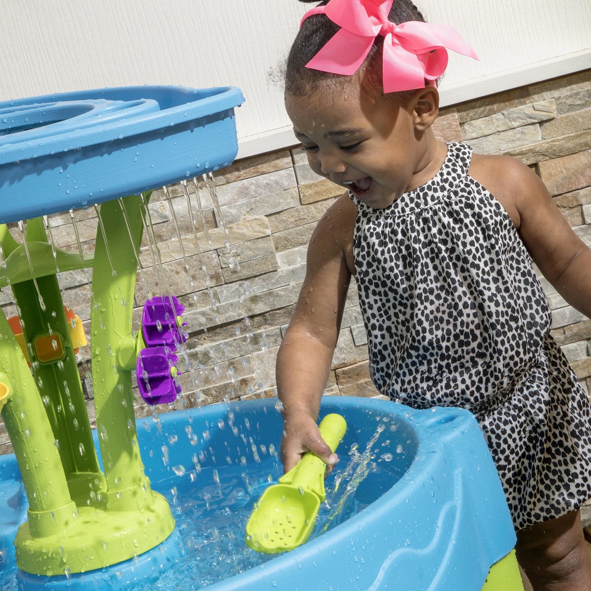 Step2 Summer Showers Splash Watertafel - Met 8 accessoires - Waterspeelgoed voor kind - Activiteitentafel met water voor de tuin / buiten — afbeelding 14