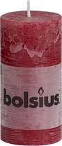 Bolsius Rustieke Stompkaarsen - 10x5cm - Wijnrood - 3 Stuks