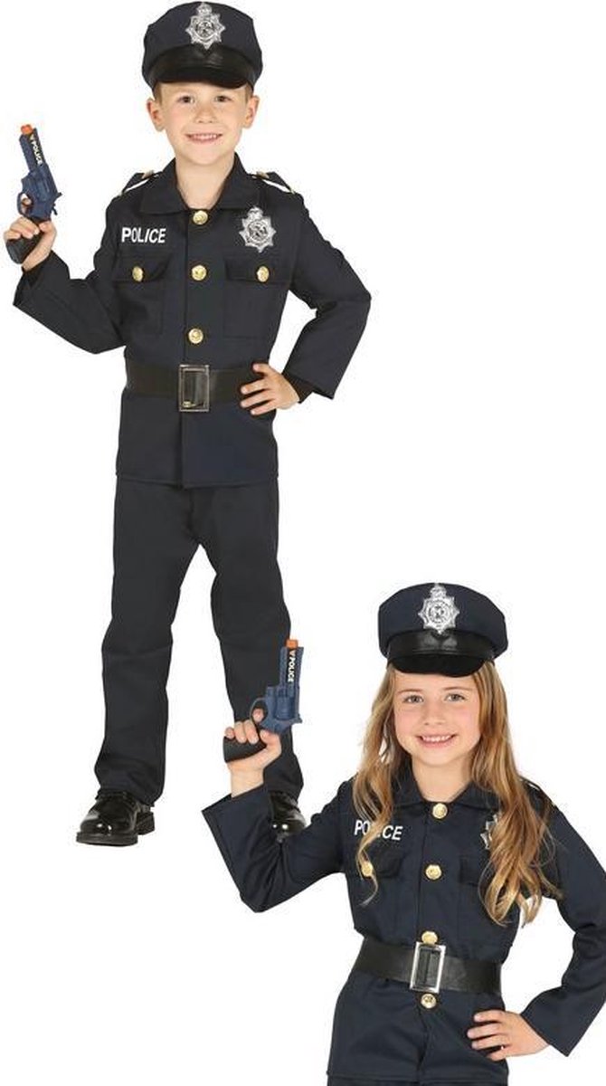 Wonderbaarlijk club inkomen Politie agent verkleedset / carnaval kostuum voor jongens/meisjes -  carnavalskleding... | bol.com