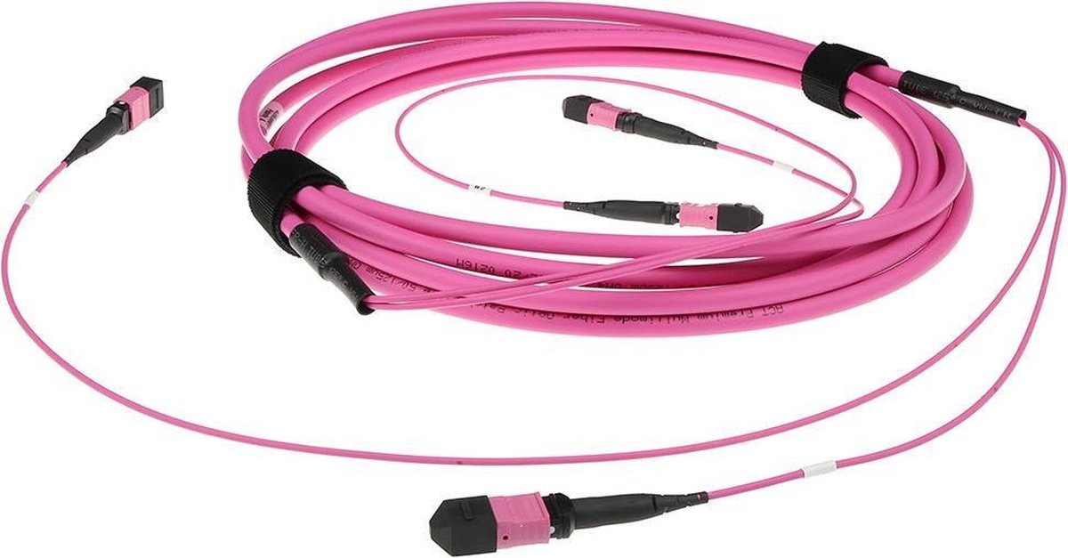 ACT DC5206 Glasvezel Patchkabel 50/125 OM4(OM3) Polarity A Trunkkabel MTP/MPO Female - 25 meter