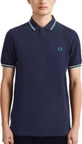 Fred Perry - Twin Tipped Shirt - Polo - S - Blauw