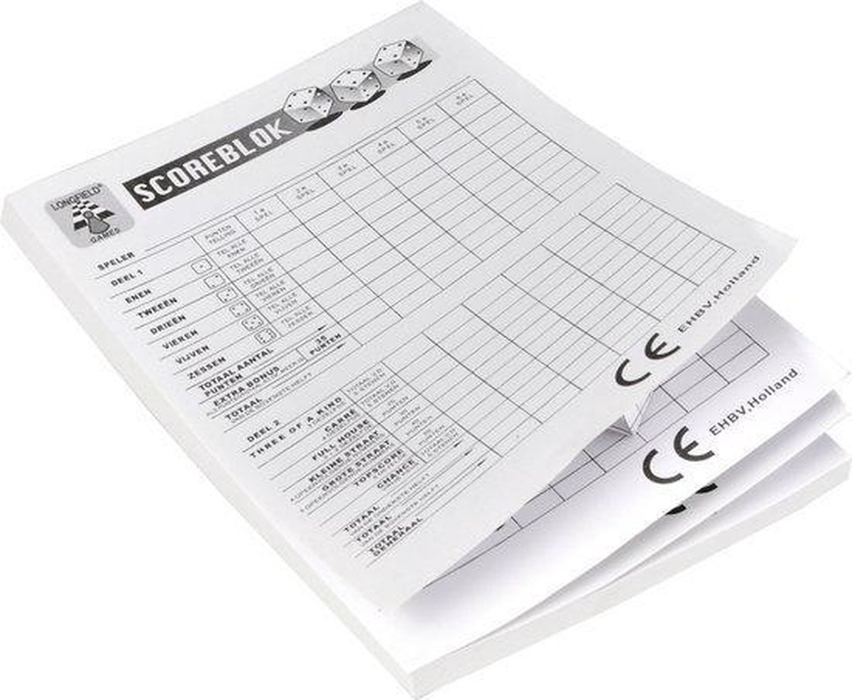 Yathzee scoreblok 1 stuks - 100 pagina's — afbeelding 4