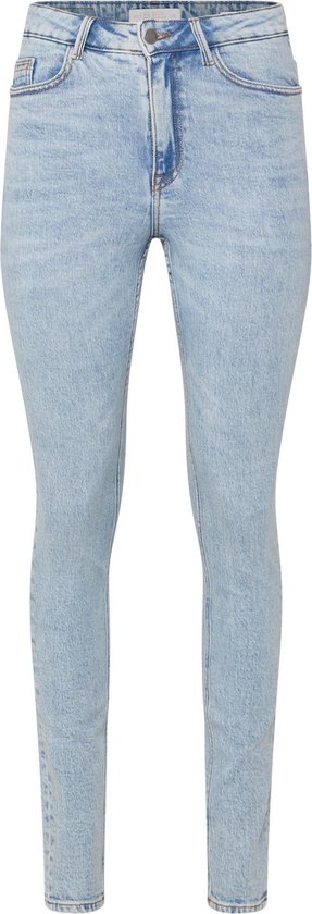 WE Fashion Dames gebleekte high rise skinny jeans | bol.com
