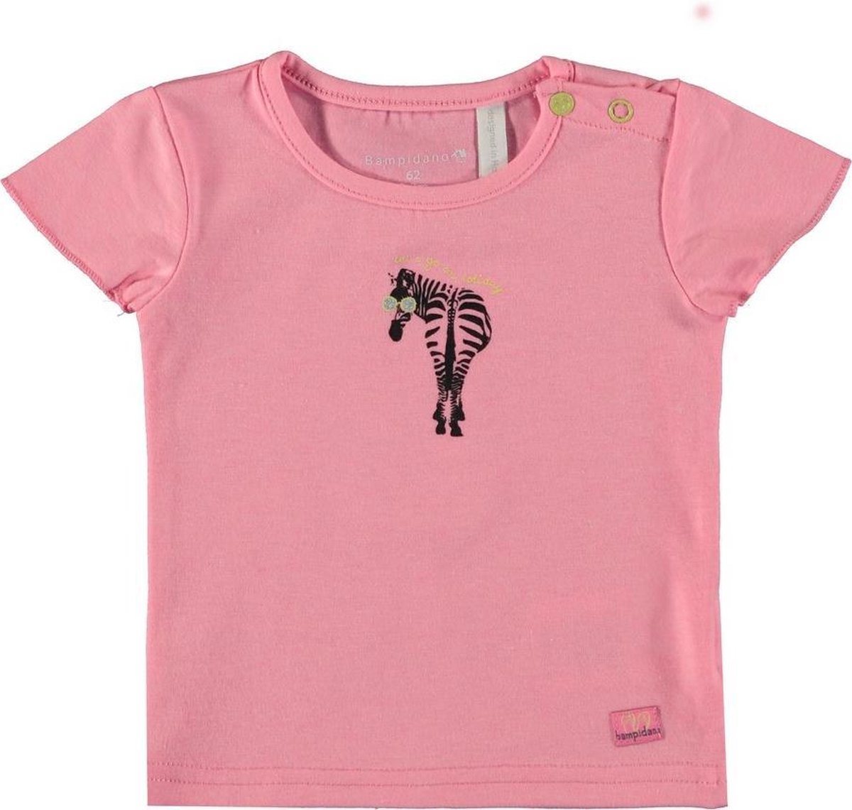 Bampidano Meisjes T-shirt met print - pink - Maat 56