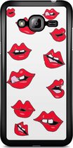 Samsung J3 hoesje - Kisses | Samsung Galaxy J3 (2016) case | Hardcase backcover zwart