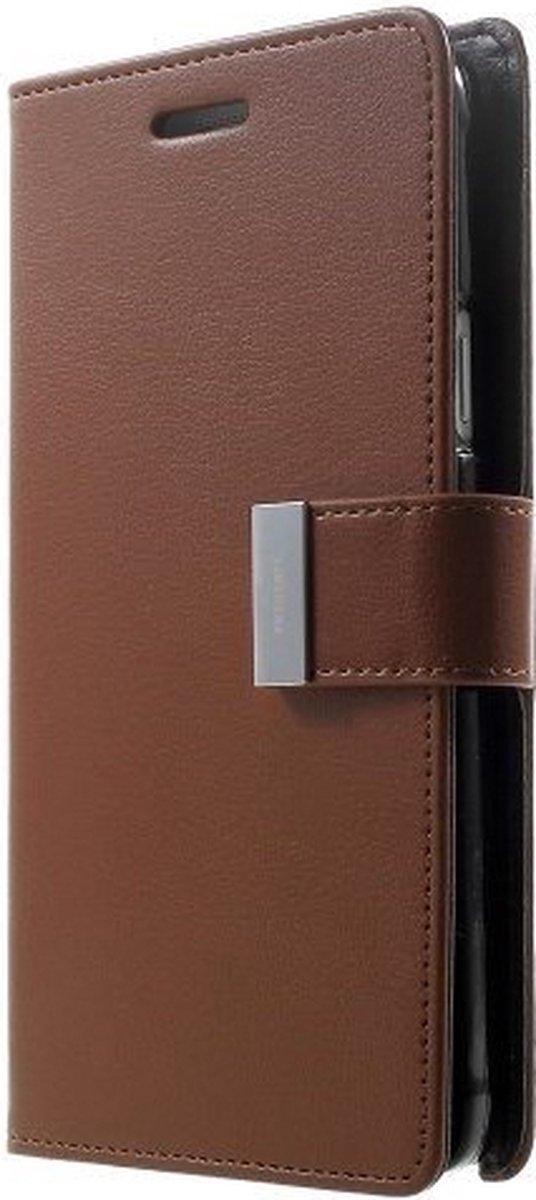 LG K10 Rich Diary Wallet Case Bruin