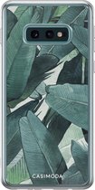 Samsung S10e hoesje siliconen - Jungle | Samsung Galaxy S10e case | groen | TPU backcover transparant
