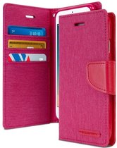 Mercury Canvas Diary Wallet Case - iPhone 7 Plus / 8 Plus - Roze