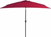 Tuinparasol met metalen paal 300x200 cm bordeauxrood