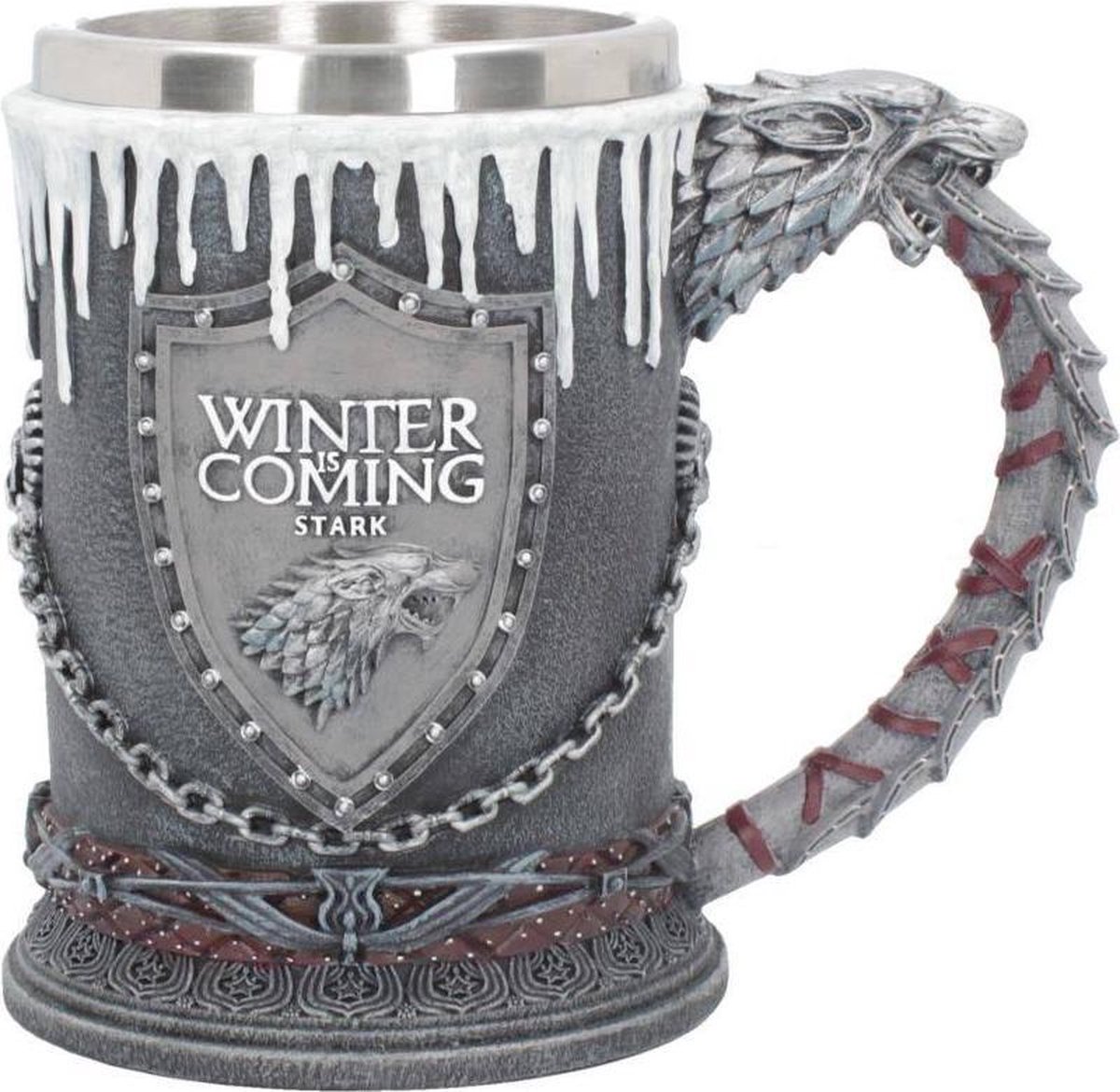 Nemesis Now Game of Thrones - House Stark Game of Thrones Bierpul - Grijs