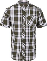 Regatta - Men's Deakin III Short Sleeve Checked Shirt - Outdoorshirt - Mannen - Maat 5XL - Wit
