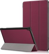 Tri-Fold Book Case - Lenovo Tab M10 (TB-X605F) Hoesje - Bordeaux
