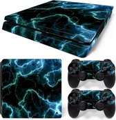 Slim skin Voor PS4 - Thunder Lightning Night
