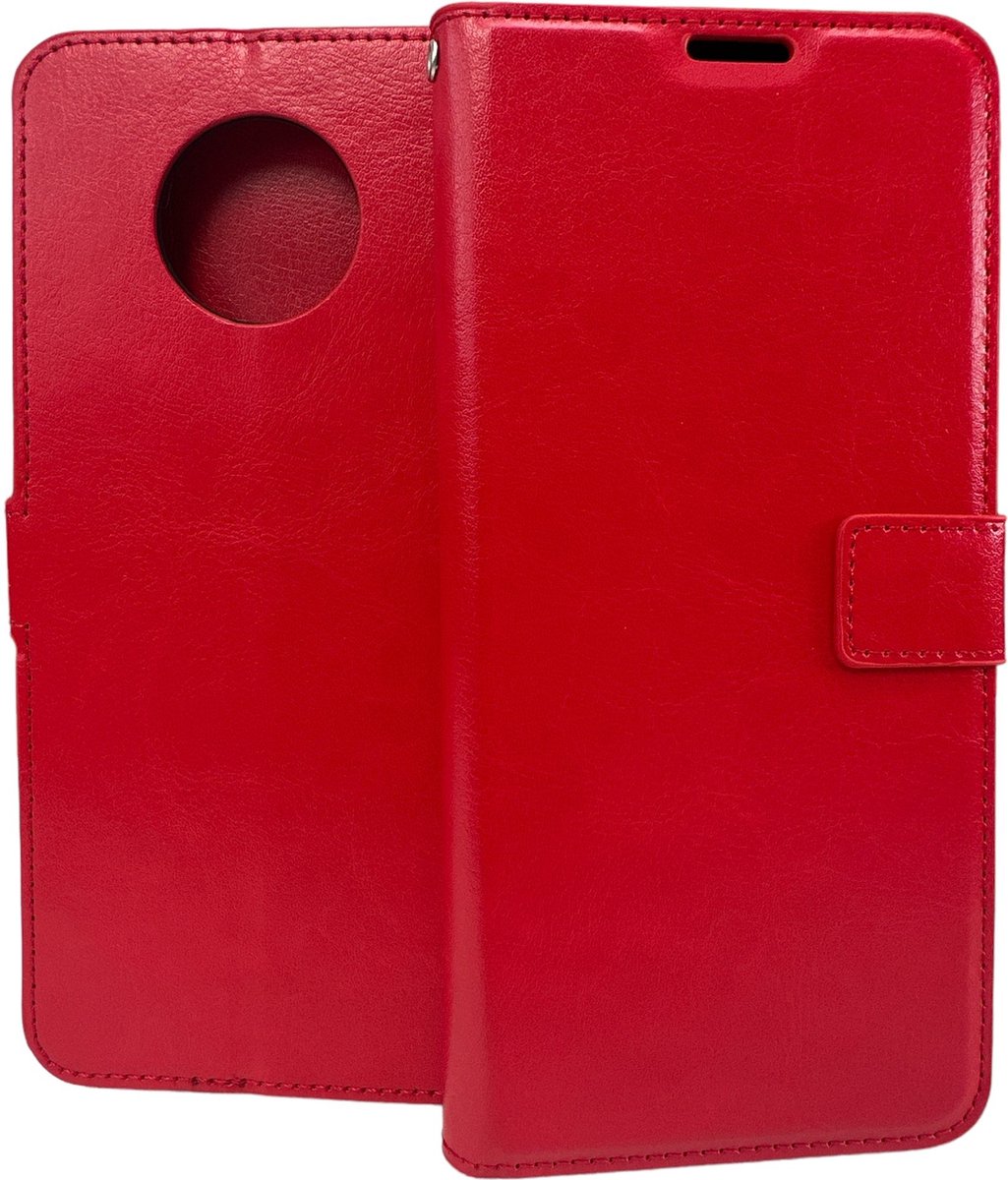 Portemonnee Book Case Hoesje Geschikt voor: Nokia G50 - rood