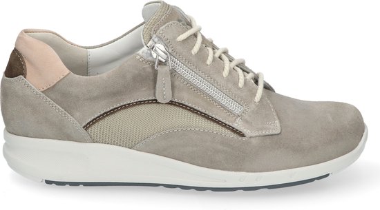 Durea Go Dames Sneaker - 6271-685-0276 Taupe/Combi - Wijdte H - Maat 8 (42)