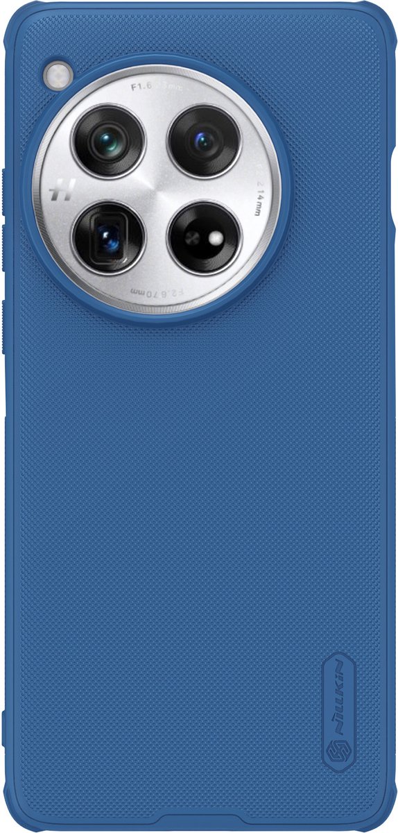 Nillkin OnePlus 12 Hoesje Super Frosted Shield Pro Blauw
