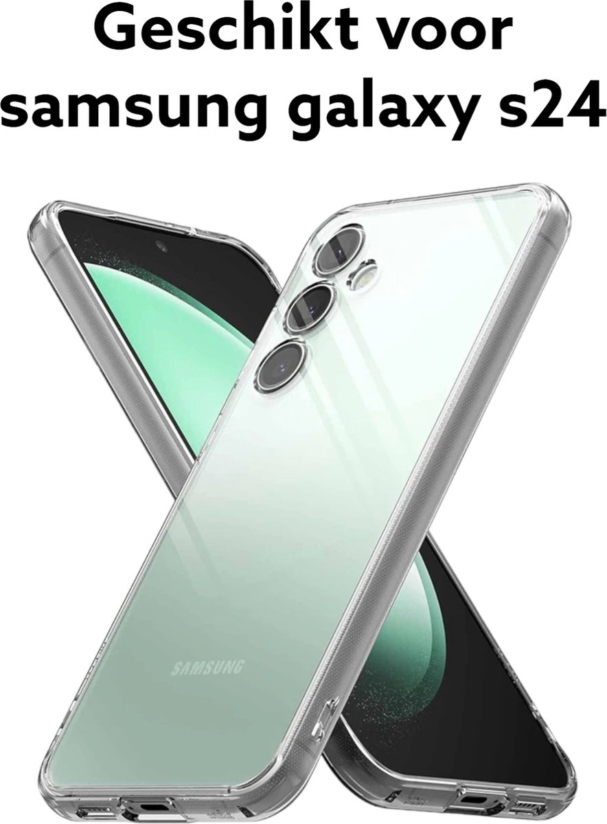 Samsung galaxy s24 transparant backcover - samsung galaxy s24 doorzichtig achterkant