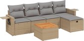 vidaXL-6-delige-Loungeset-met-kussens-poly-rattan-gemengd-beige