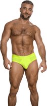 Garçon Neon Yellow Brief - MAAT S - Heren Ondergoed - Slip voor Man - Mannen Slip