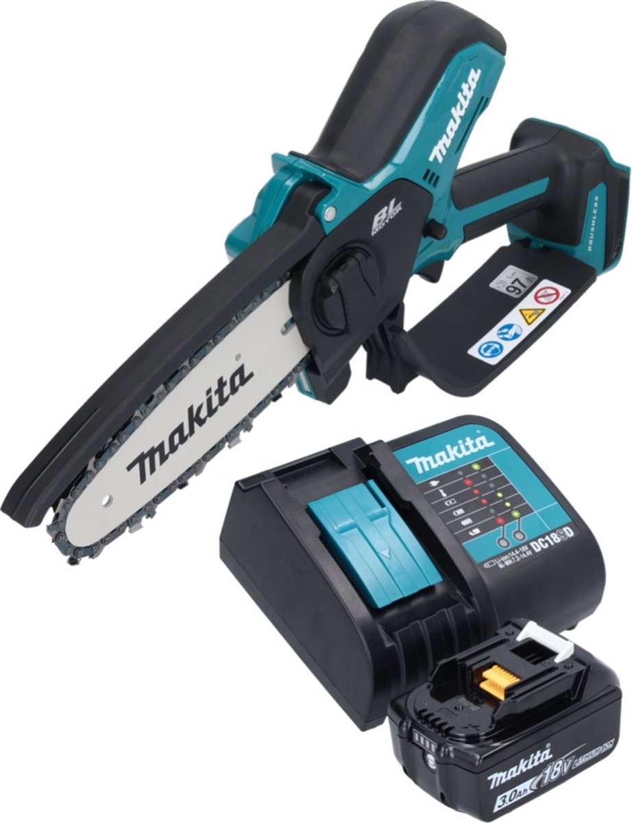 Makita DUC150 Scie d'élagage sur batterie 15 cm 18V - 3,0 Ah + chargeur