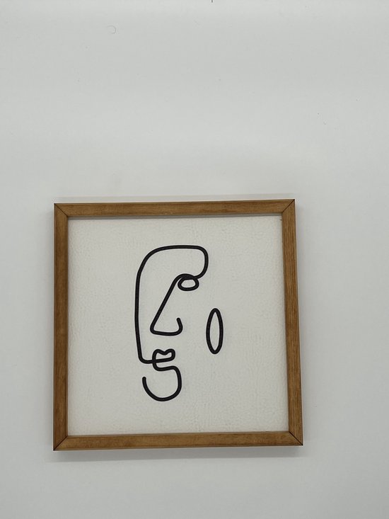 Décoration murale - Etagère murale - tableaux salon - 30x30 cm - Cadre affiche - Décoration murale - Wang