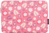 Laptophoes 13.3 Inch GV – Laptop Sleeve – Pink Leaves