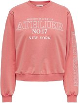 Only Trui Onlnanna L/s Art O-neck Box Ub Swt 15317025 Rose Of Sharon/atelier Dames Maat - XS