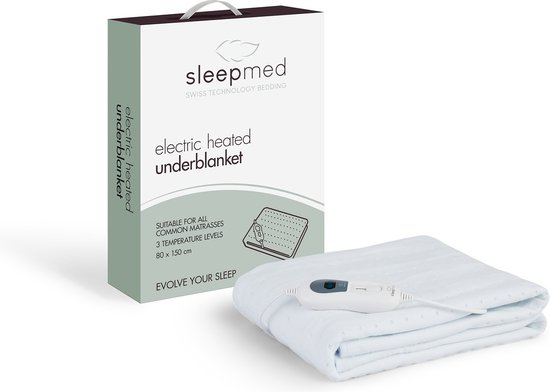 SleedMed Elektrische deken - Onderdeken - Timerfunctie - Warmtedeken - 3 Warmtestanden - 150x80 cm
