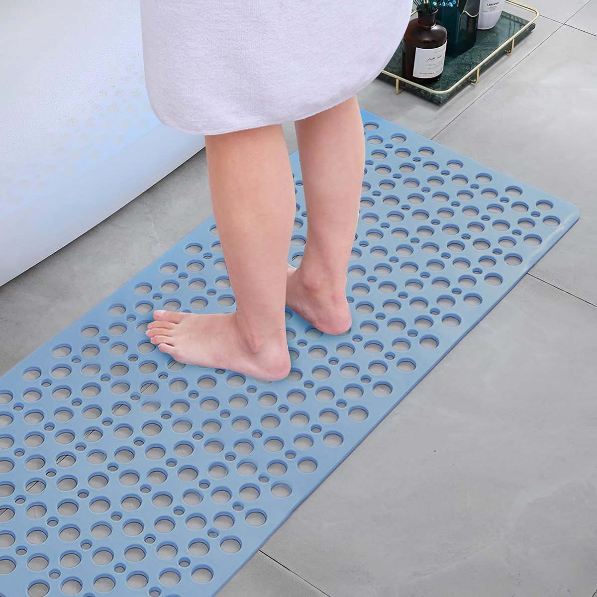 Tapis de bain antidérapant, tapis de bain anti-moisissure, tapis de douche