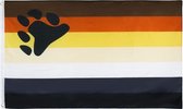 Bear Pride vlag 90x150 cm - Polyester - 2 ophangringen - flag