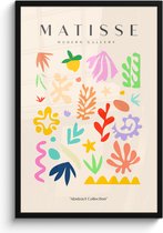 Fotolijst inclusief poster - Posterlijst 60x90 cm - Posters - Matisse - Kunst - Natuur - Abstract - Foto in lijst decoratie - Wanddecoratie woonkamer - Muurdecoratie slaapkamer