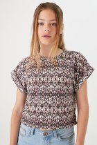 GARCIA Meisjes T-shirt Wit - Maat 140/146