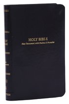 KJV, Pocket New Testament with Psalms and Proverbs, Black Leatherflex, Red Letter, Comfort Print