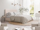 Bedhoofd 180 cm - Ribfluweel - Beige - AMBRILIA L 180 cm x H 125 cm x D 10 cm