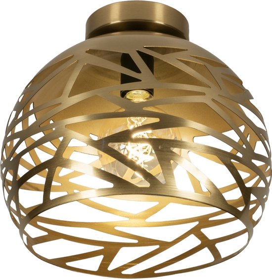 Lumidora Plafondlamp 75009 - Plafonniere - CELES - E27 - Goud - Messing - Metaal - ⌀ 30 cm