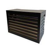 Bodo® - Couvercle de climatisation en aluminium - Boîtier de climatisation - Boîtier d'unité extérieure - Medium - Zwart